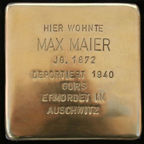 Stolpersteine Waldprechtsstrae 1 #3