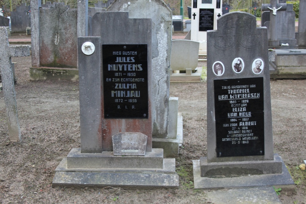 Belgische Oorlogsgraven Machelen-aan-de-Leie
