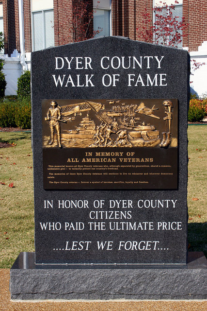 Monument Veteranen Dyer County #1