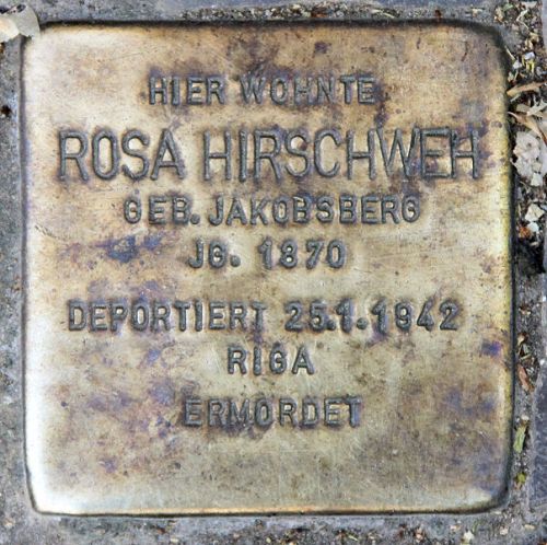 Stolpersteine Wielandstraße 31 #4