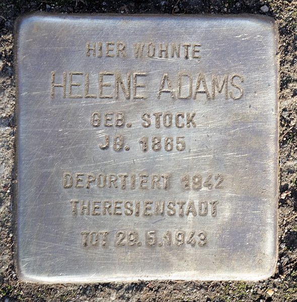 Stolperstein Wachtelstraße 45