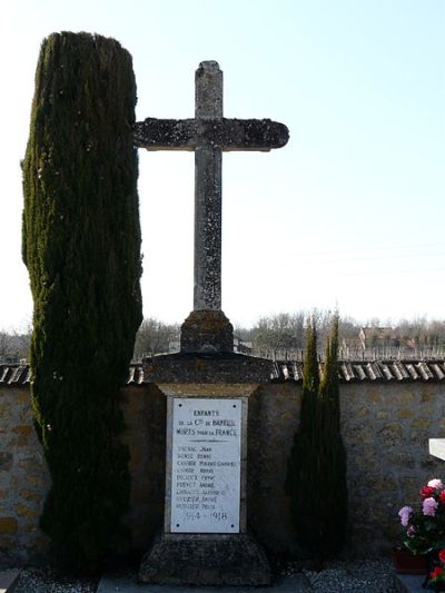 Monument Eerste Wereldoorlog Baneuil