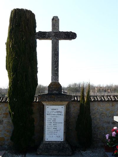 Monument Eerste Wereldoorlog Baneuil #1