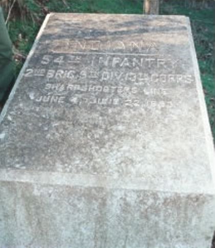 Position Marker Sharpshooters-Line 54th Indiana Infantry (Union) #1