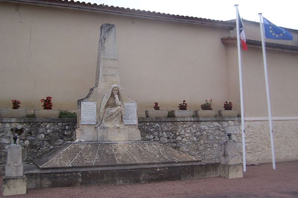 Monument Eerste Wereldoorlog Soulignac #1