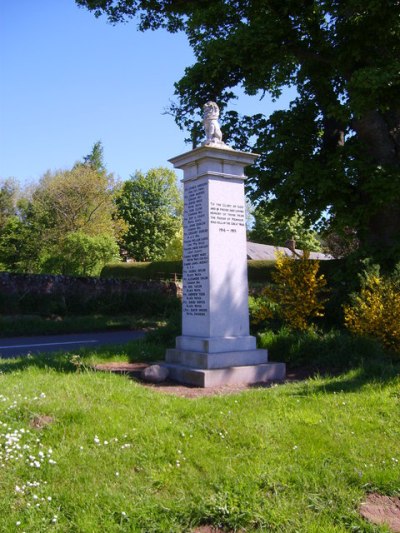 Oorlogsmonument Menmuir #1