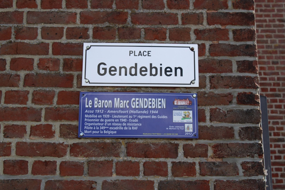 Memorial Plaque Baron Marc Gendebien #1