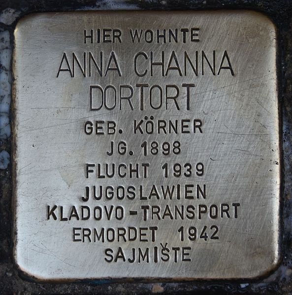 Stolpersteine Jakoministraße 10