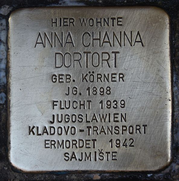 Stolpersteine Jakoministrae 10