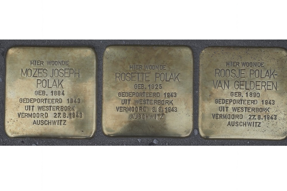 Stolpersteine Zwolsestraat 22 (nu T.G. Gibsonstraat 21) #1