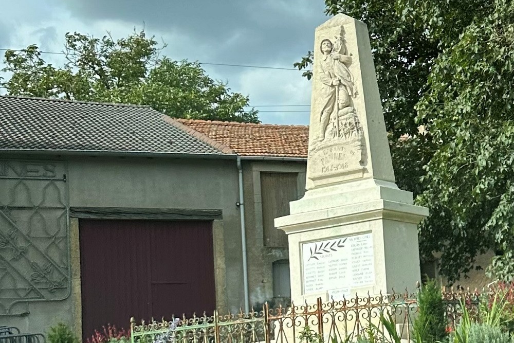 Oorlogsmonument Pannes