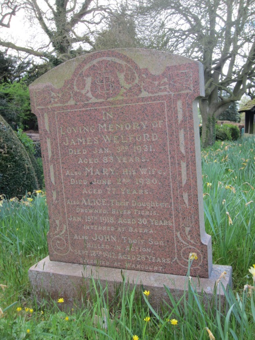 Remembrance Text John Welford All Saints Crathorne