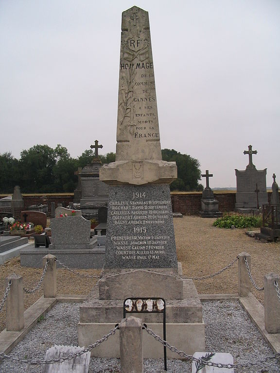 Oorlogsmonument Gannes