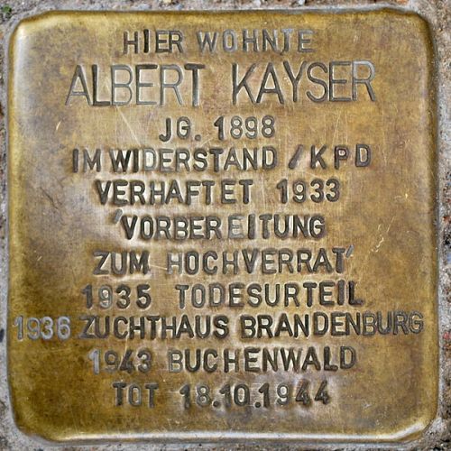 Stolperstein Groninger Strae 22 #1