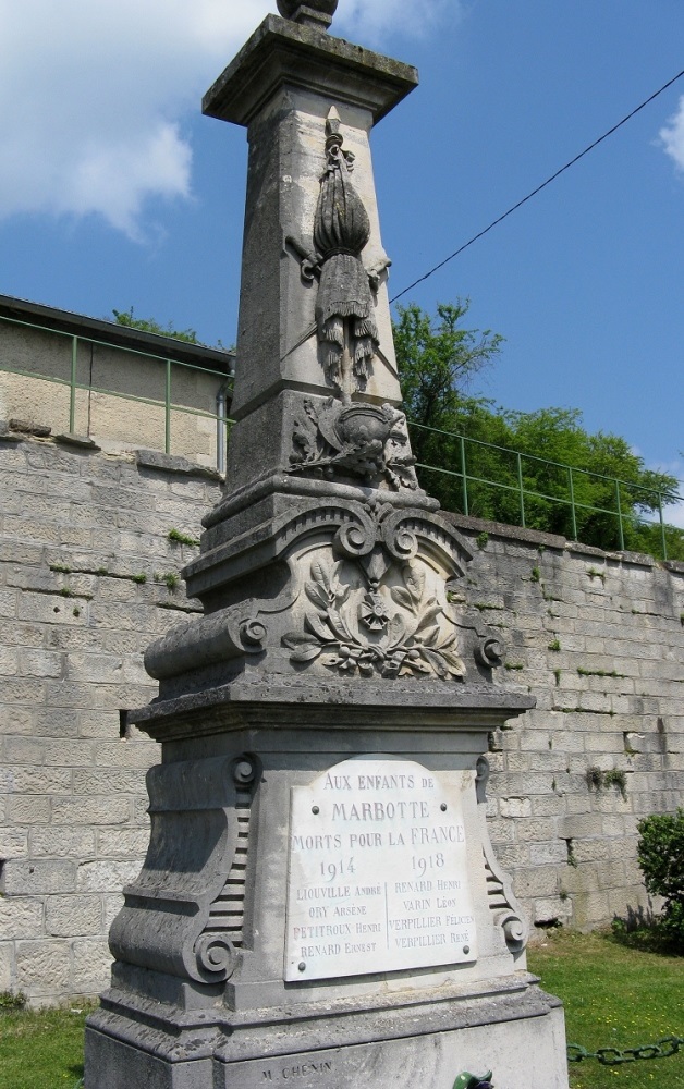 Monument Eerste Wereldoorlog Marbotte #1