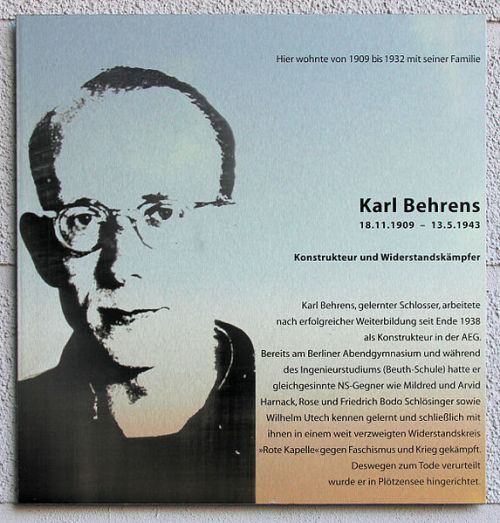 Plaque Karl Behrens #1