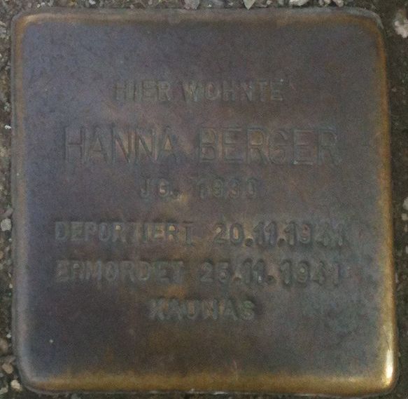 Stolpersteine Kyreinstrae 3 #1