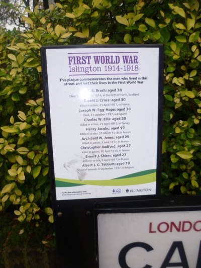 War Memorial Canonbury Road #2