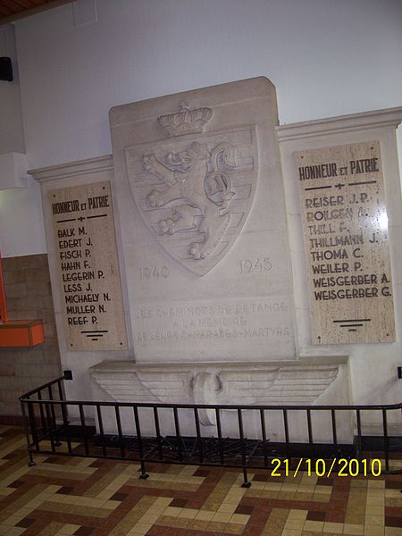 Monument Omgekomen Spoorwegmensen Pétange #1