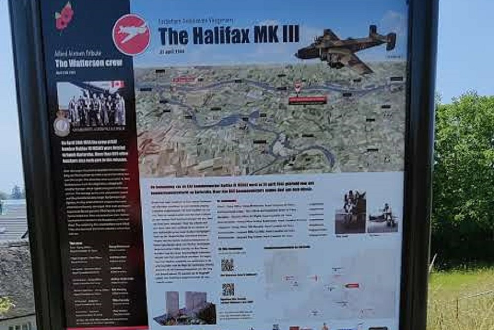 Information Sign Crash Halifax MK III Zuilichem #2