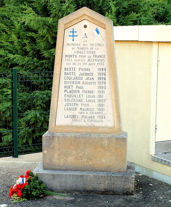 Memorial KIlled Resistance Fighters La Grilletire