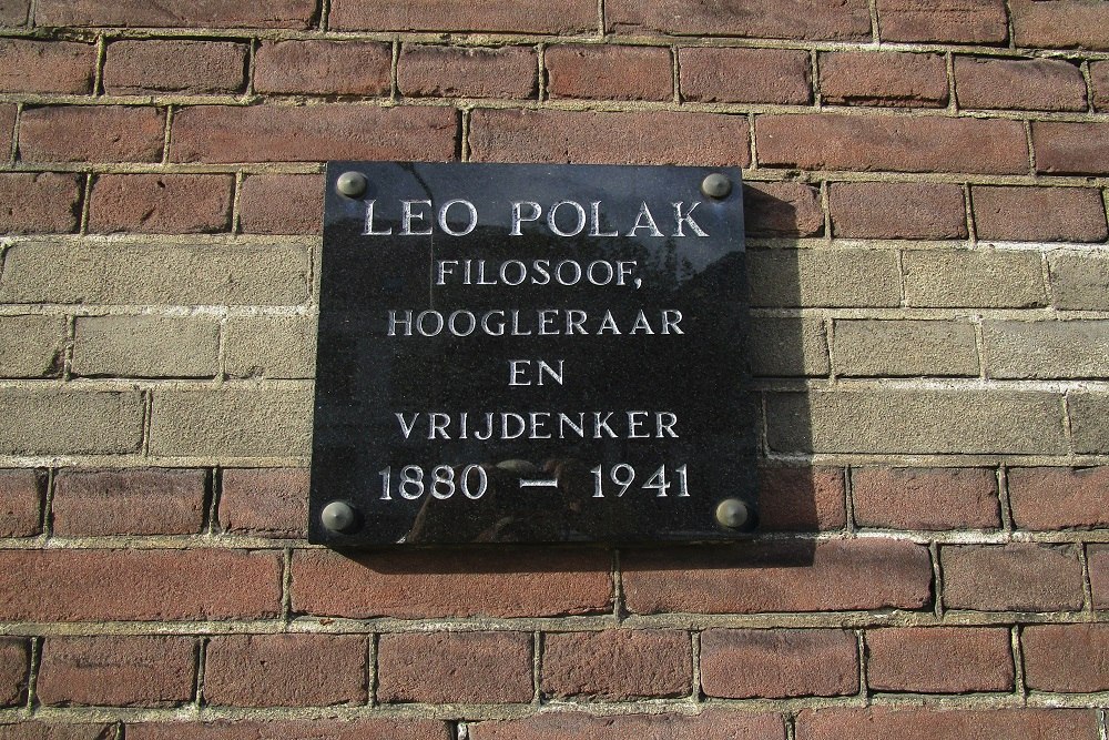 Gedenktegel Voormalig Woonhuis Leo Polak #1