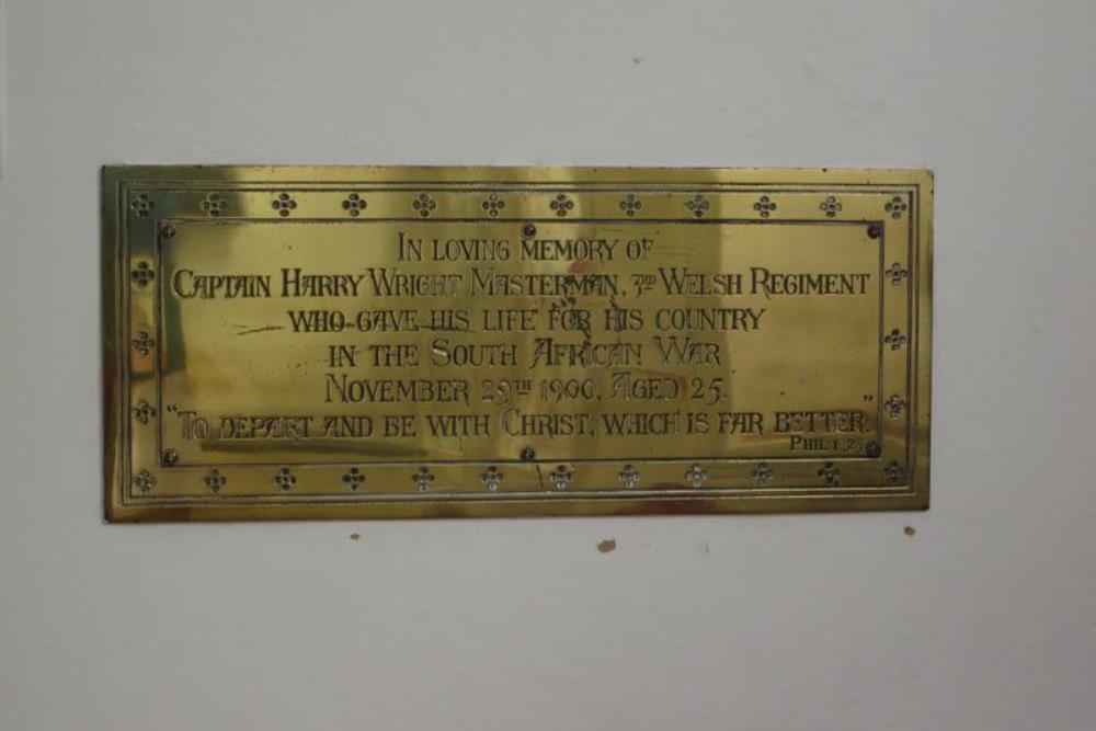 Memorialss Anglo-Boer War St. John's Church Tunbridge Wells #2