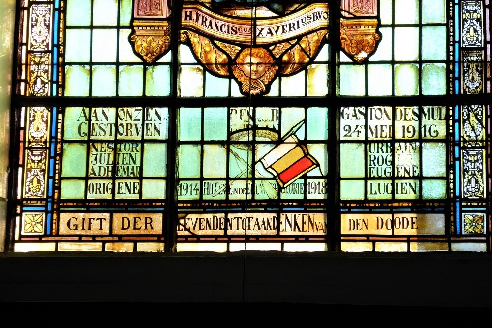 Stained Glass Window Sint-Eligius Church Zeveneken #2