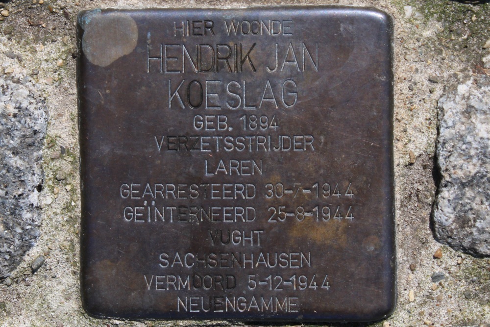 Stolperstein Veltkampsweg 1 #1