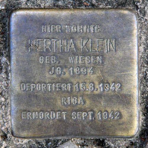 Stolpersteine Schlostrae 1 #1