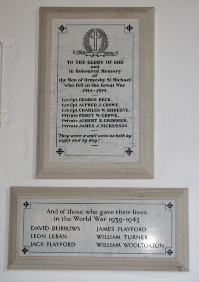 War Memorial St Michael Church #1