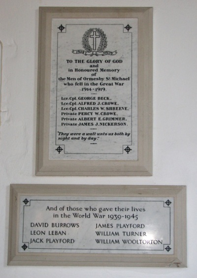 War Memorial St Michael Church