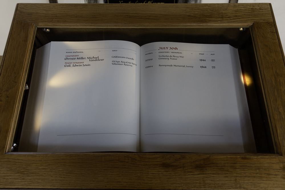 Book of Remembrance St Thomas & St Edmund's Salisbury #2