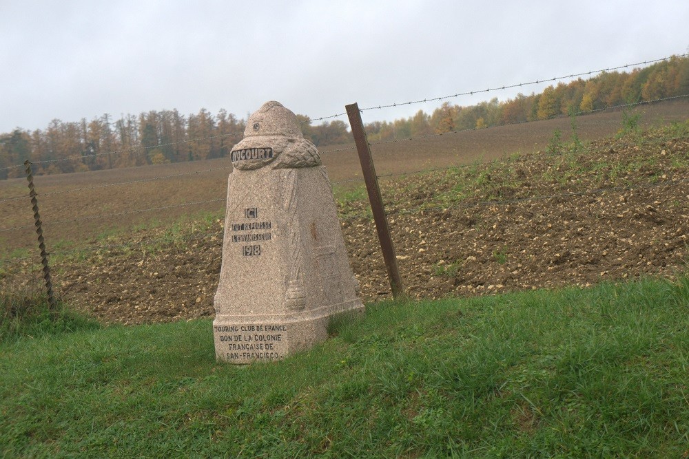 Memorial Stone Frontline 18-07-1918 Avocourt #2