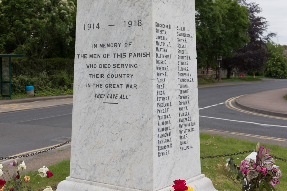 Oorlogsmonument Arlesey #2