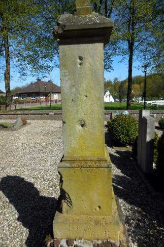 Bullet Impacts Grave Memorial Friedhof Hoch Elten #2