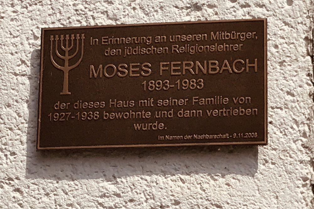 Gedenkteken Moses Fernbach #1