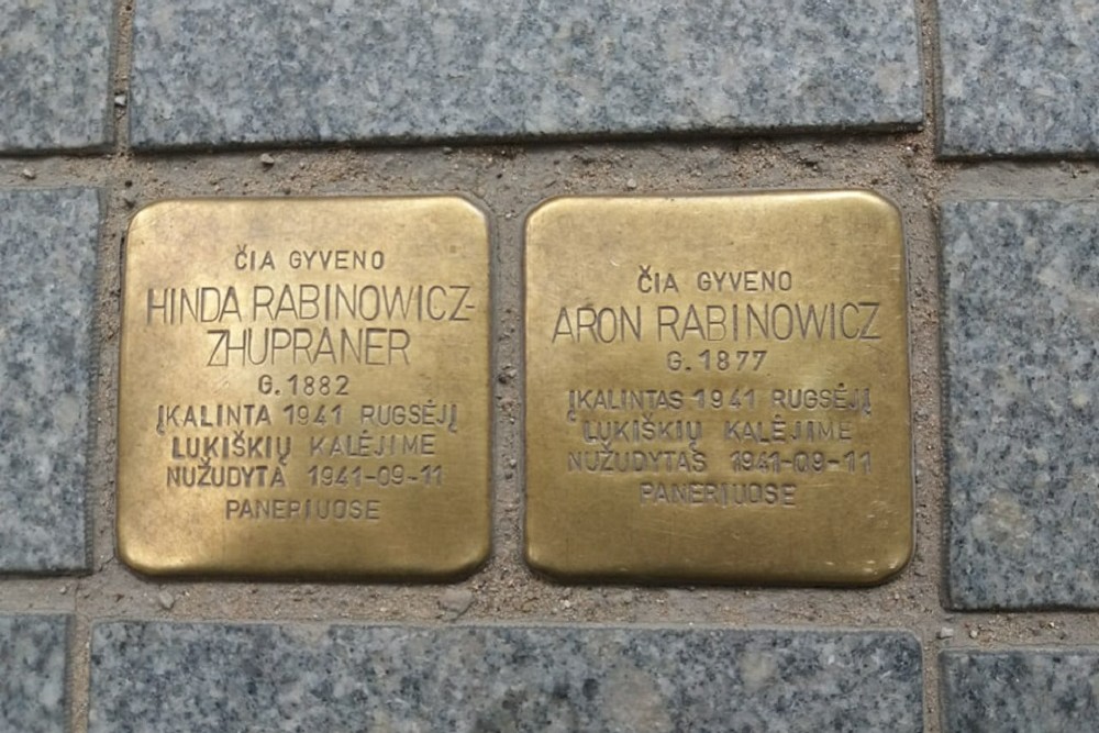 Stolpersteine Gedimino Prospektas 37 #1