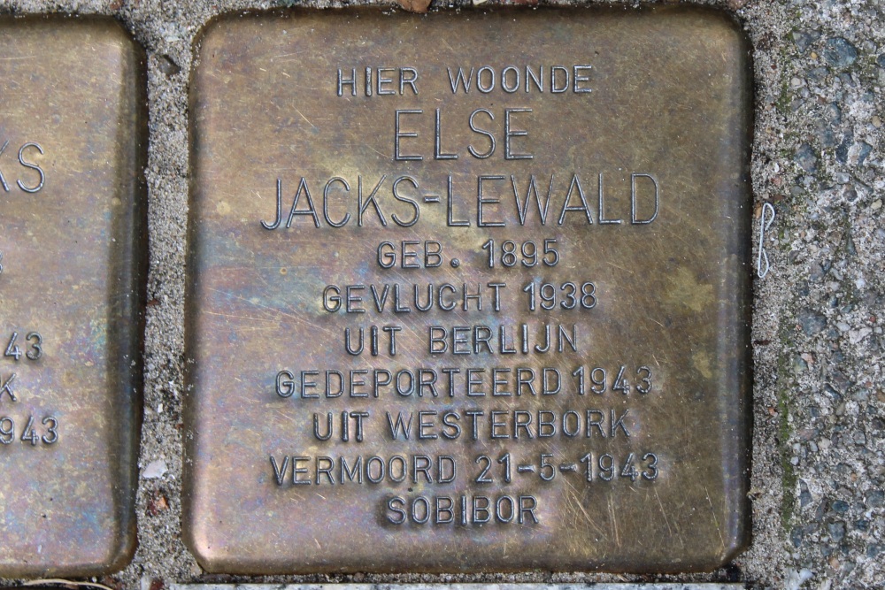 Stolpersteine Patroclosstraat 24 #3