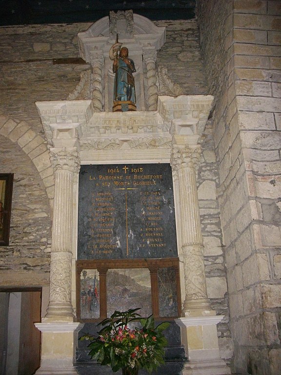 World War I Memorial Parish of Rochefort #1