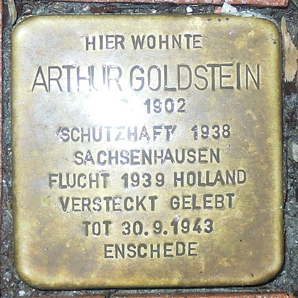 Stolperstein Sgestrae 16 #1