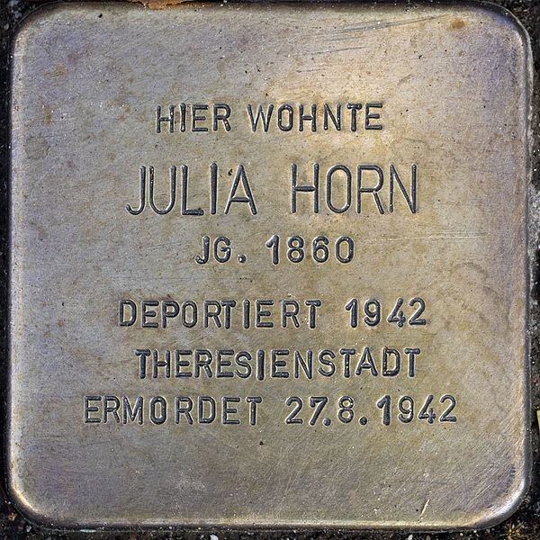 Stolpersteine Lindenallee 23