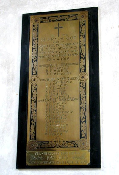 War Memorial St Catherine Church #1