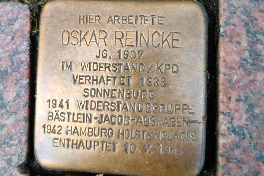 Stolpersteine Groe Strae 15