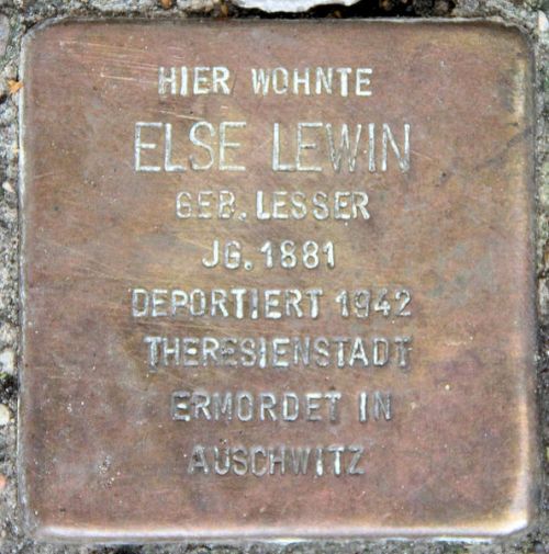 Stolpersteine Aschaffenburger Straße 6a #1