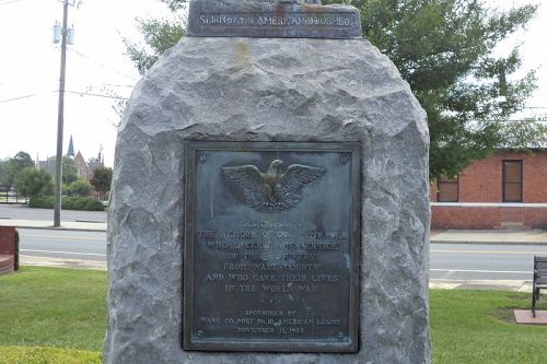 Monument Eerste Wereldoorlog Ware County #2