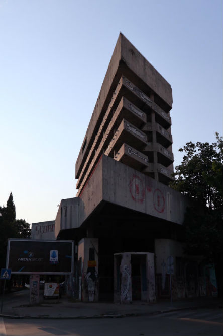 Destroyed Bank Office Sniper Tower Mostar