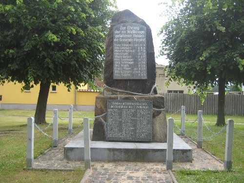 Oorlogsmonument Klasdorf