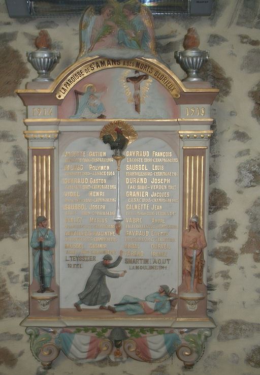 War Memorial Parish of Saint-Amans #1