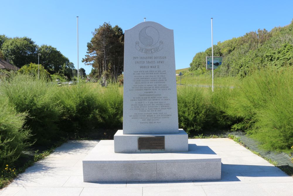 Monument 29e Amerikaanse Infanterie Divisie Omaha Beach #5